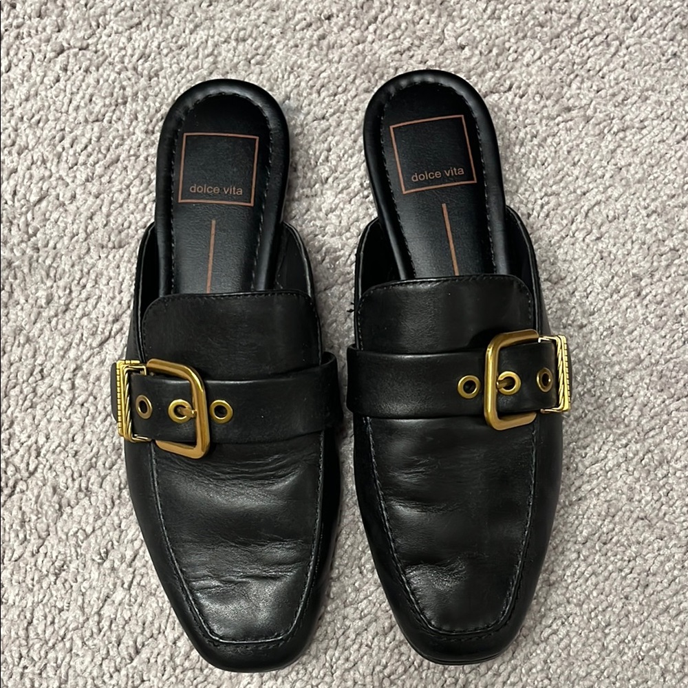 Dolce Vita Black Leather Woman’s Loafers